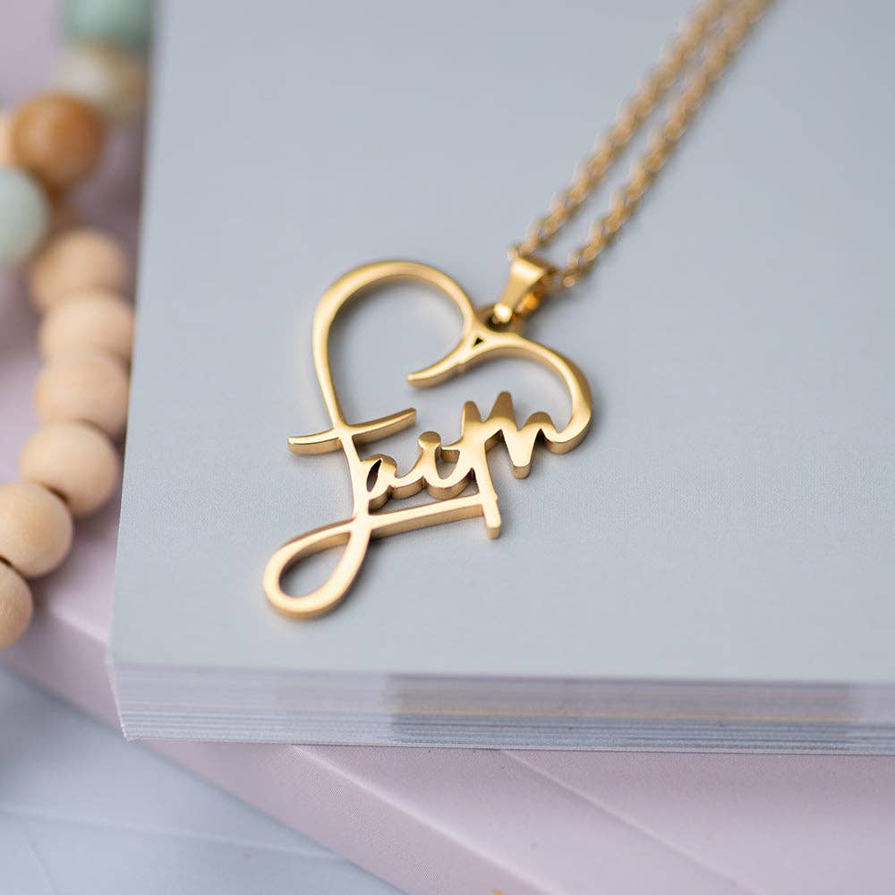 Faith Heart Necklace