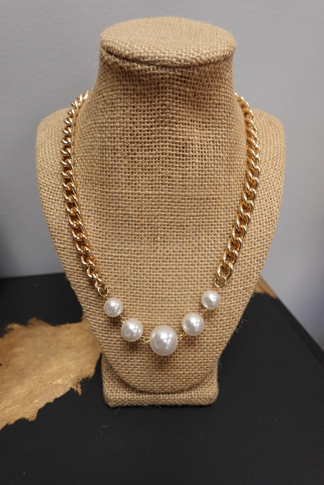 5 Pearls & a Chain Necklace