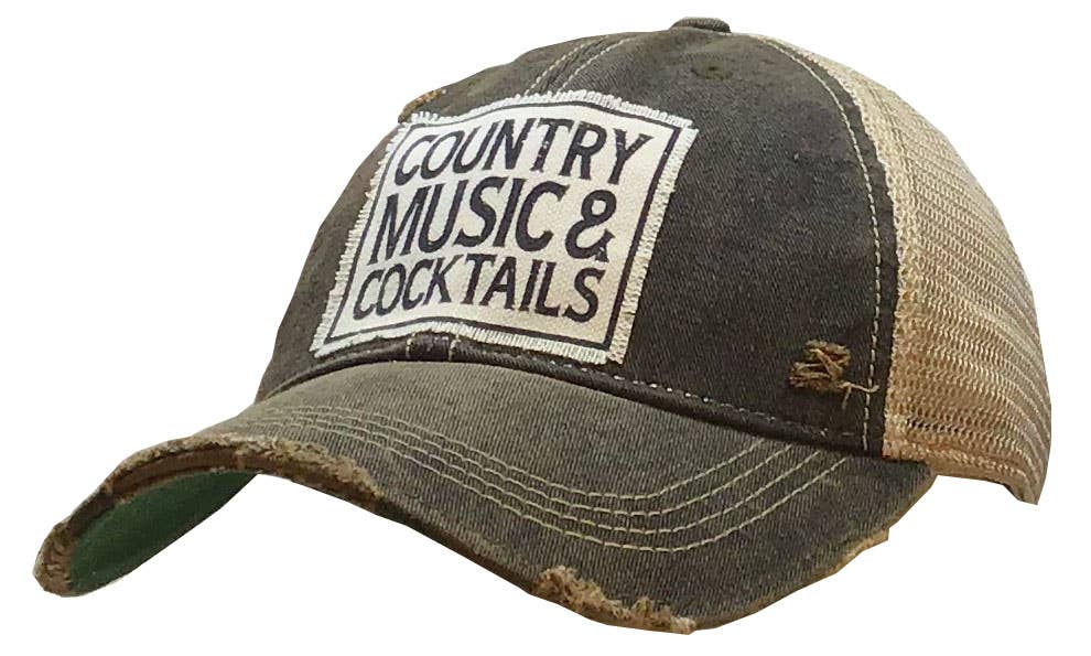 Country Music &amp; Cocktails Trucker Hat Baseball Cap