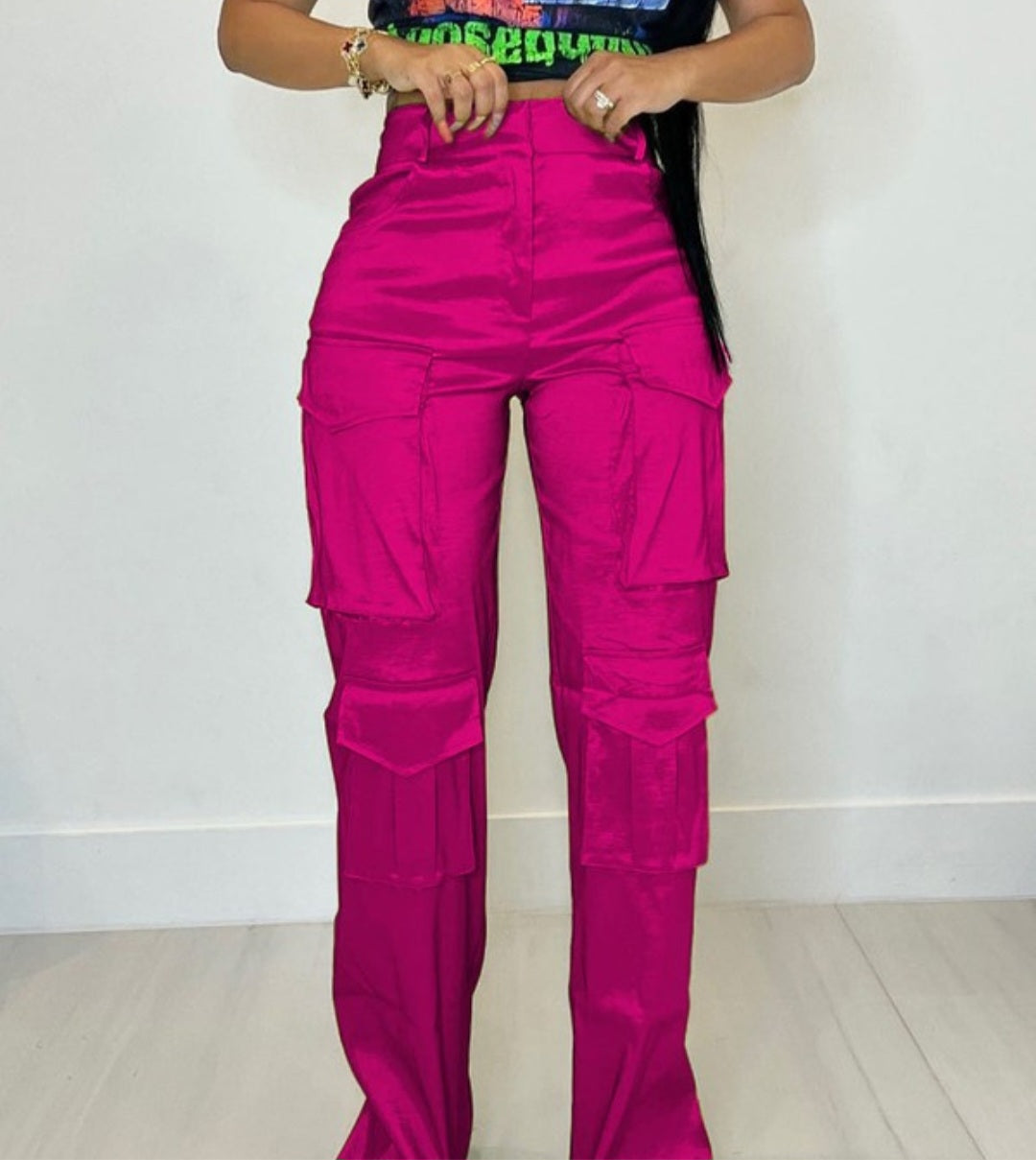 Hot Pink Cargo Pants