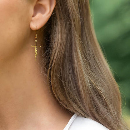 Faith Cross Earrings