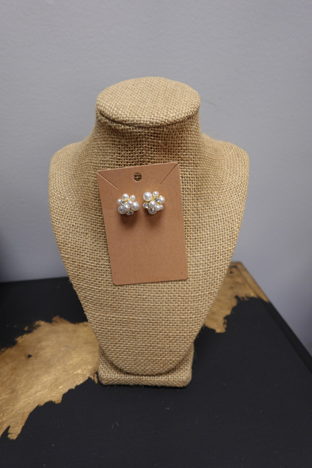 Pearl Cluster Earrings