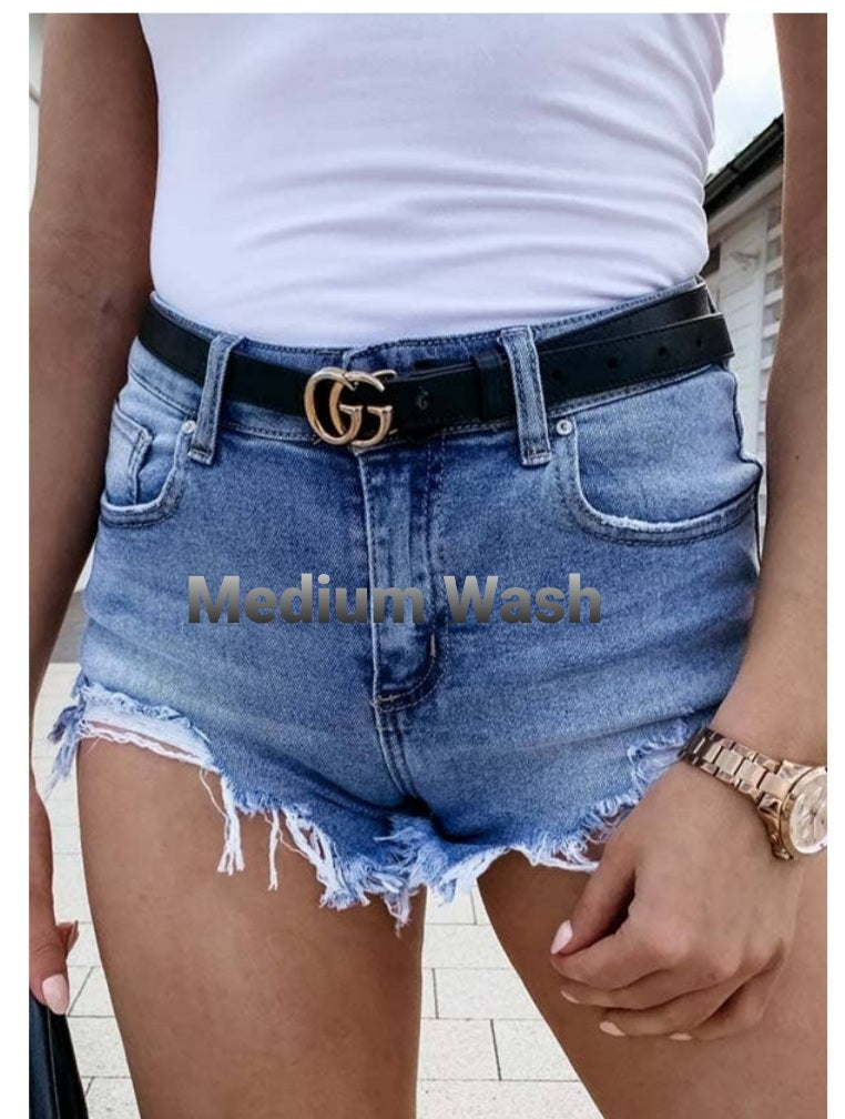 Hot Girl Summer Distressed Shorts