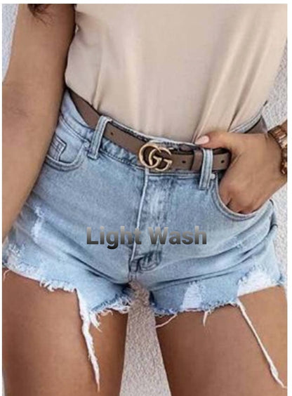 Hot Girl Summer Distressed Shorts